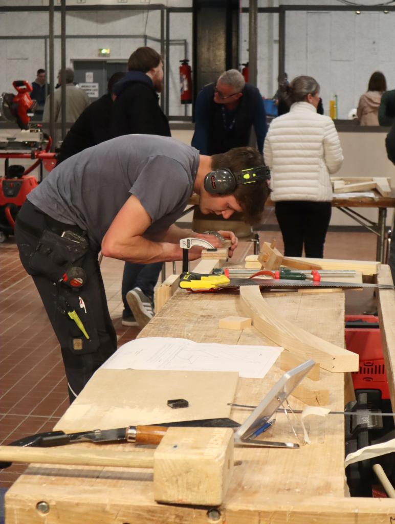 Noé LE DEUT compétition WorldSkills Régional mars 2025 - médaille de bronze menuiserie