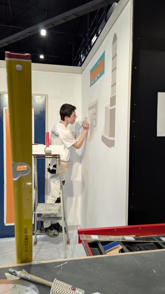 Yann MERCIER compétition WorldSkills Régional mars 2025 - médaille d'or peinture et décoration