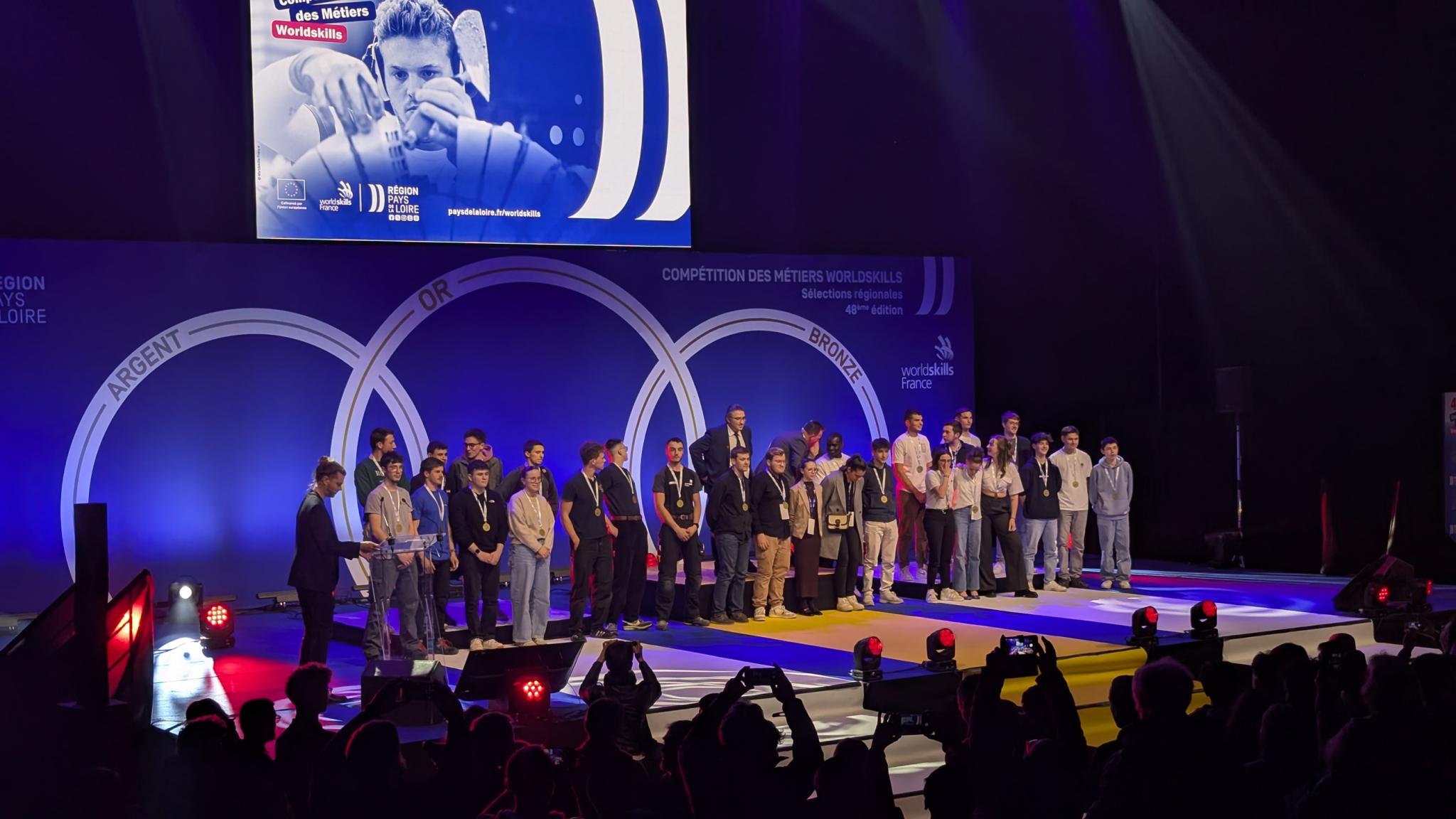 Médaillés d'or toutes catégories worldSkills Pays de la Loire