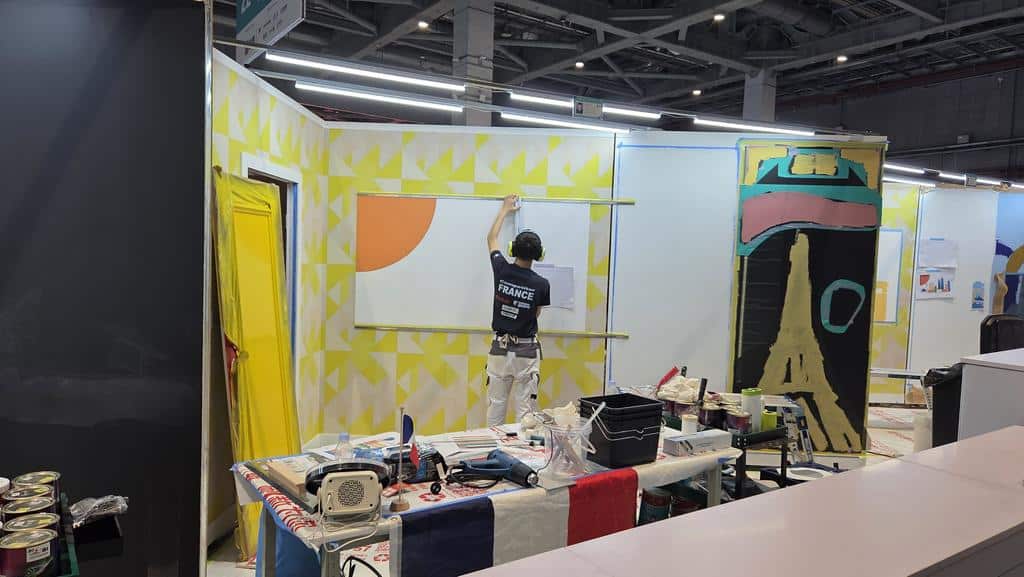 Yann MERCIER, Peinture et décoration, réalisation d'une fresque WorldSkills Shanghai 2026
