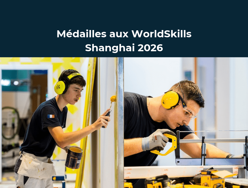 Yann MERCIER et Swann CLAMART compétiteurs France médaillés aux WorldSkills Shanghai 2026