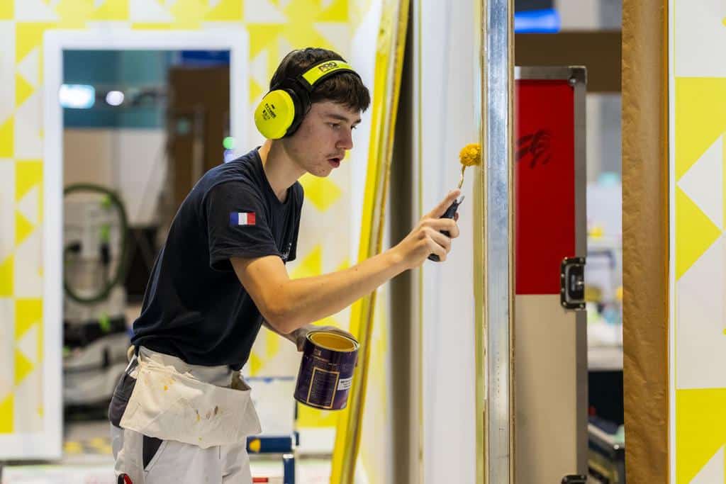 Yann MERCIER compétiteur français Peinture et décoration WorldSkills Shanghai 2026